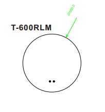 750mm Round 3 Color Lighting Backlit Acrylic LED Mirror Touch Sensor Switch Defogger Pad Wall Mounted