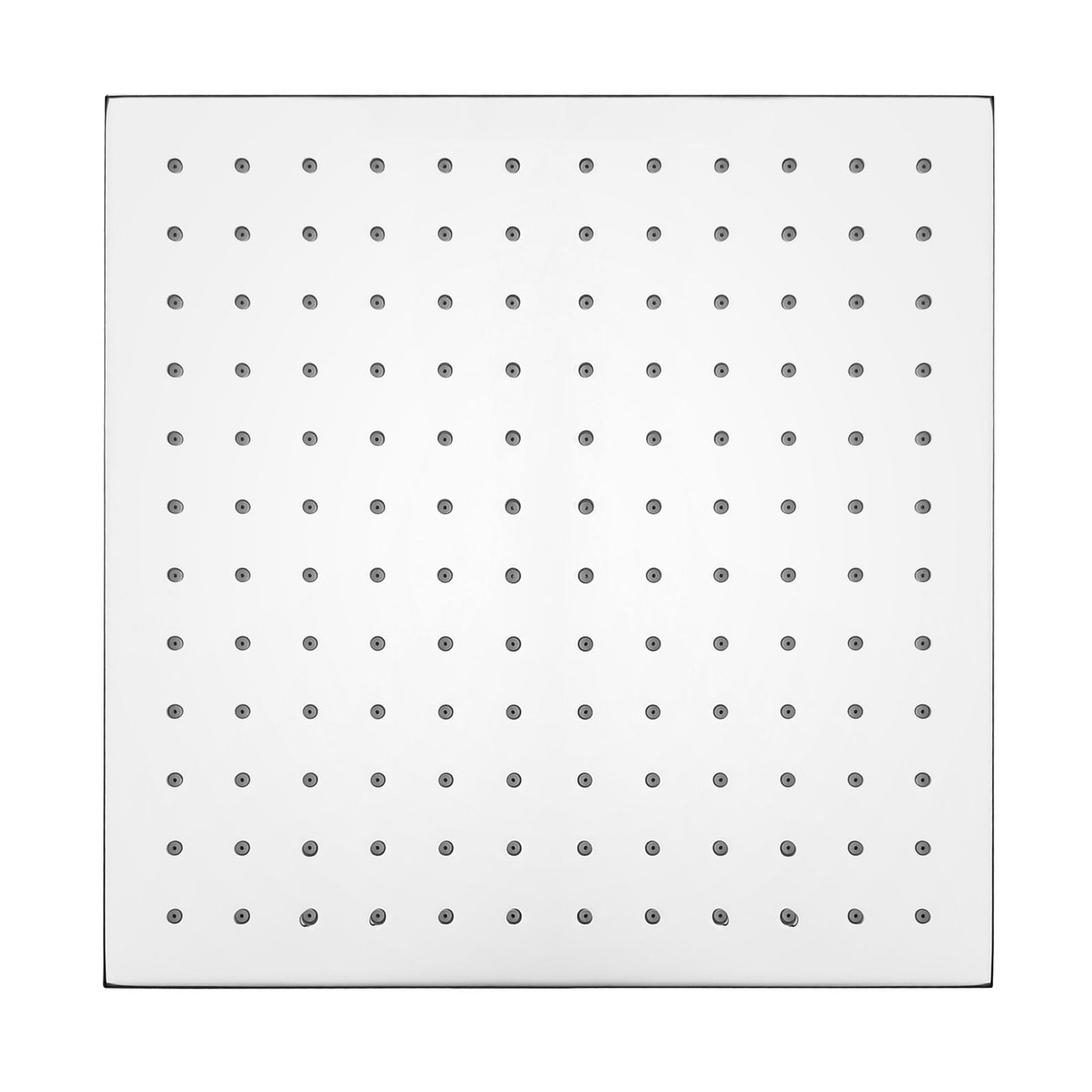 Square Chrome Rainfall Brass Shower Head 250mm