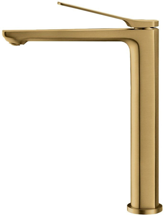RUSHY Series Brushed Yellow Gold Tall Basin Mixer