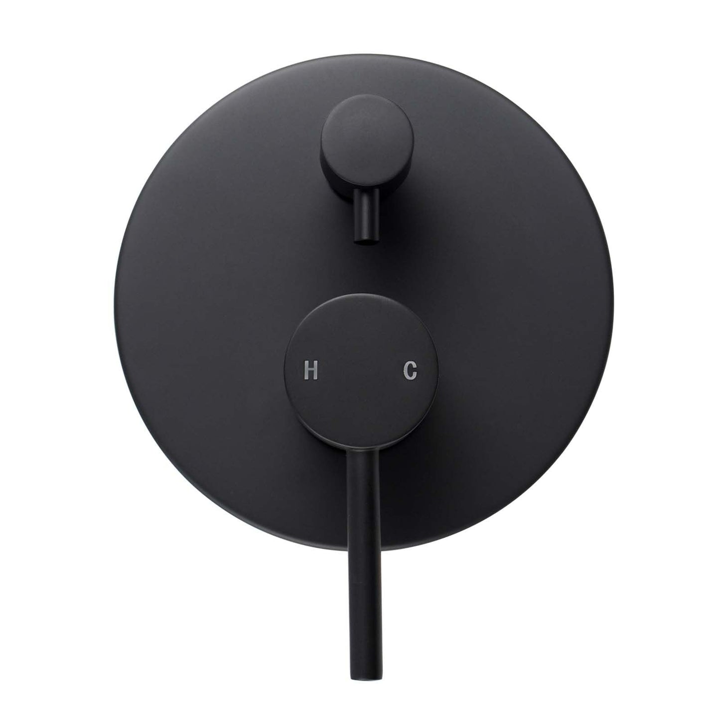 LUCID PIN Round Matte Black Shower/Bath Mixer Diverter