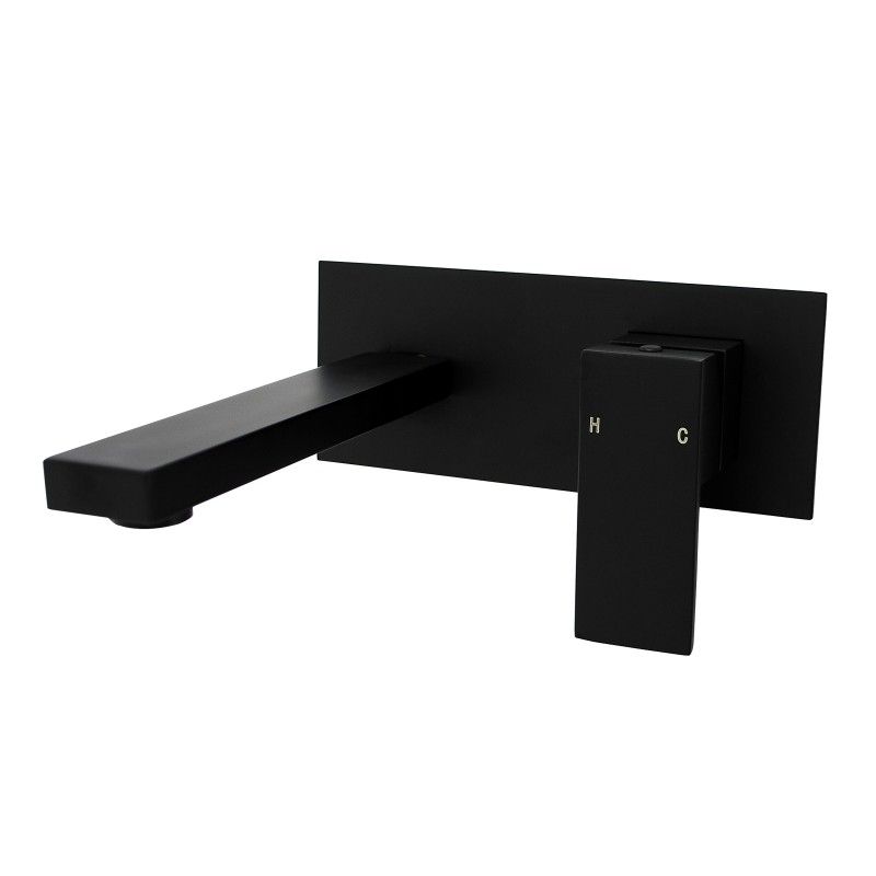 BLAZE Black Bathtub/Basin Wall Mixer With Spout(color up)(extension part)