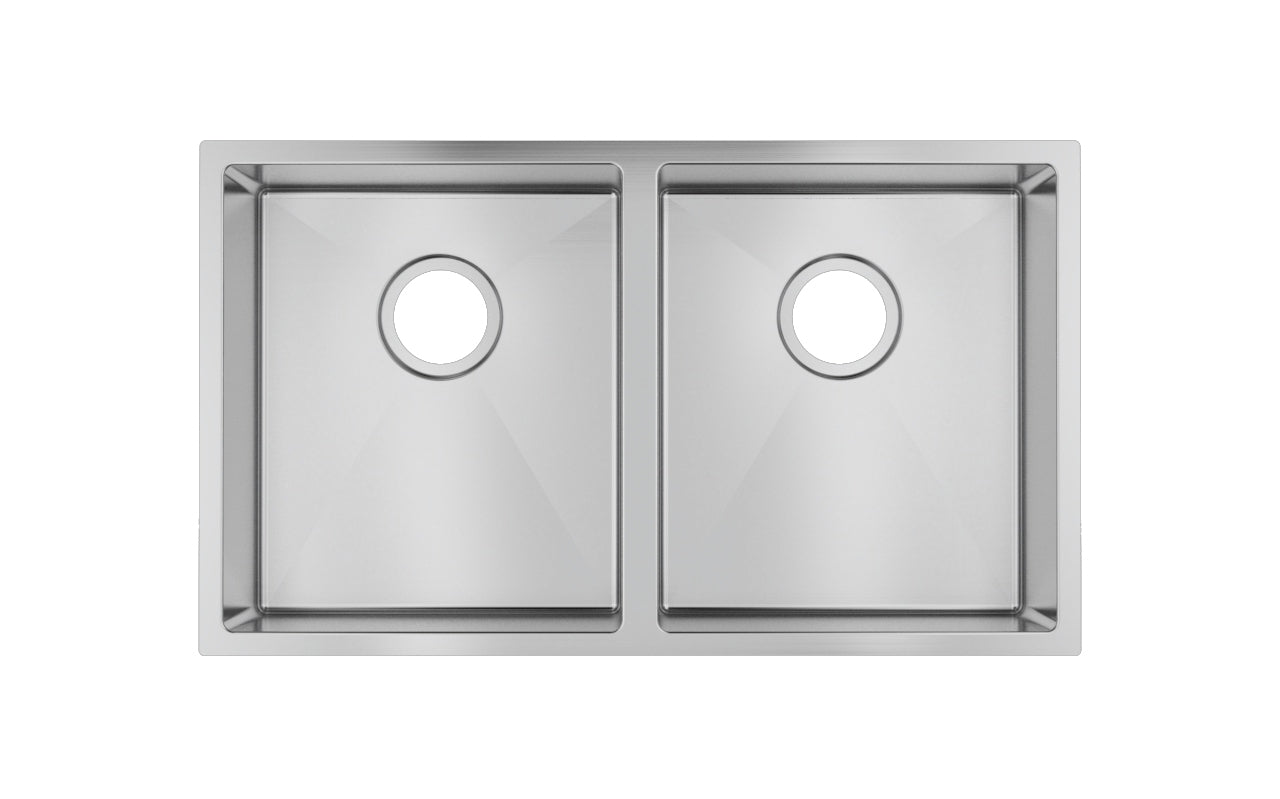 770*450*215mm Hand-made Double Bowl Kitchen Sink