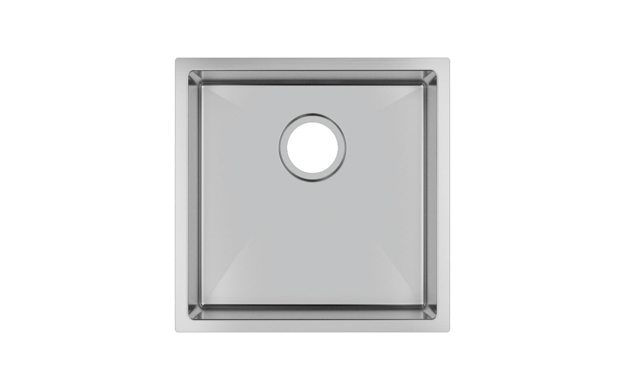 440x440x205mm Stainless Steel Handmade Single Bowl Sink for Flush Mount and Undermount