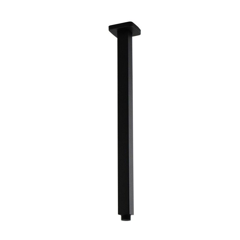 Cavallo 400mm Matte Black Square Ceiling Shower Arm