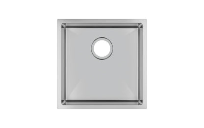 440x440x205mm Stainless Steel Handmade Single Bowl Sink for Flush Mount and Undermount