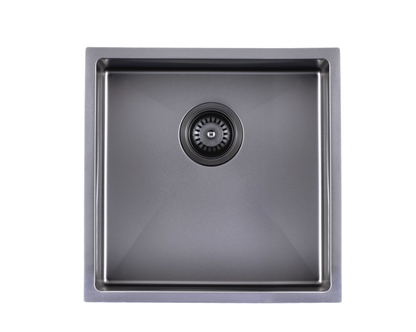 440x440x205mm Stainless Steel Handmade Single Bowl Sink for Flush Mount and Undermount