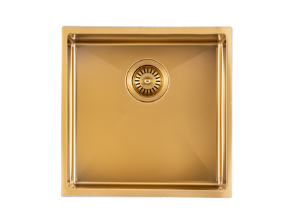 440x440x205mm Stainless Steel Handmade Single Bowl Sink for Flush Mount and Undermount